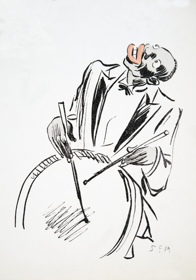 A Drummer, from White Bottoms, pub. 1927 by Sem